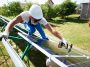 Installing of stand-alone solar photo voltaic panel system